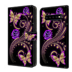 For Samsung Galaxy S10 / Purple Flower Butterfly