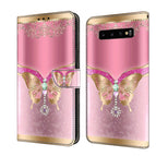 For Samsung Galaxy S10+ / Pink Bottom Butterfly