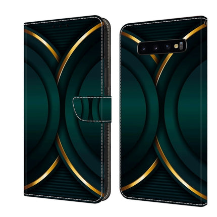 Crystal 3D Shockproof Protective Leather Phone Case, For Samsung Galaxy S10+