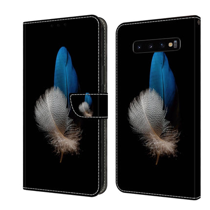 Crystal 3D Shockproof Protective Leather Phone Case, For Samsung Galaxy S10+
