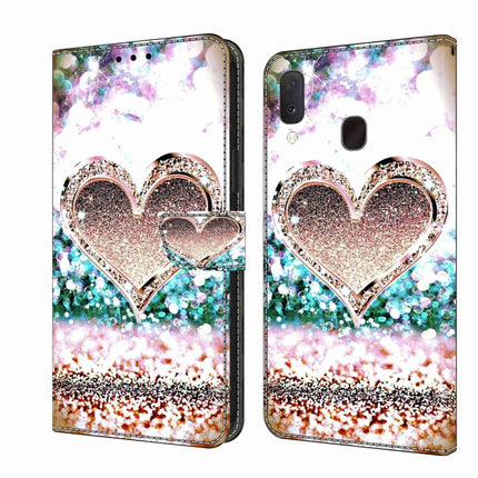 Crystal 3D Shockproof Protective Leather Phone Case, For Samsung Galaxy S10e