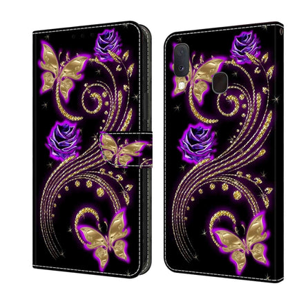 Crystal 3D Shockproof Protective Leather Phone Case, For Samsung Galaxy S10e