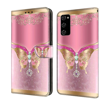 Crystal 3D Shockproof Protective Leather Phone Case, For Samsung Galaxy S20 FE
