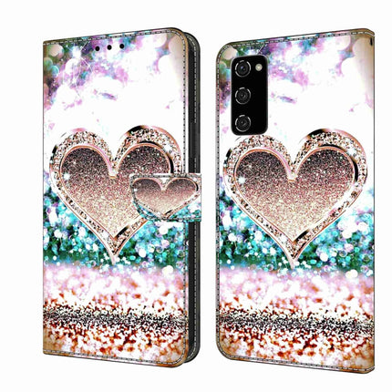 Crystal 3D Shockproof Protective Leather Phone Case, For Samsung Galaxy S20 FE