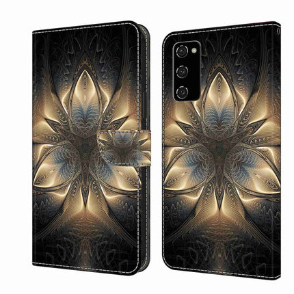 Crystal 3D Shockproof Protective Leather Phone Case, For Samsung Galaxy S20 FE