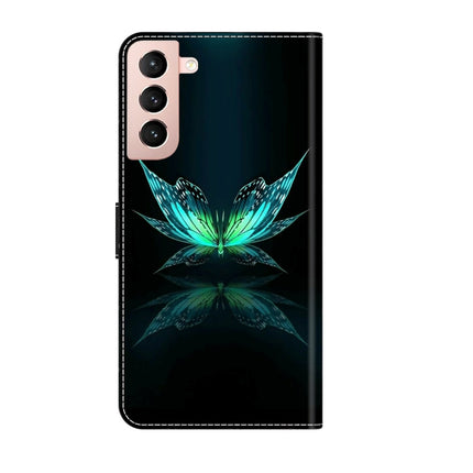 Crystal 3D Shockproof Protective Leather Phone Case, For Samsung Galaxy S21