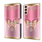 For Samsung Galaxy S21 / Pink Bottom Butterfly