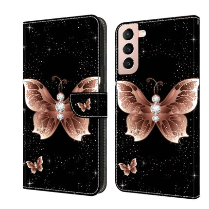 Crystal 3D Shockproof Protective Leather Phone Case, For Samsung Galaxy S21