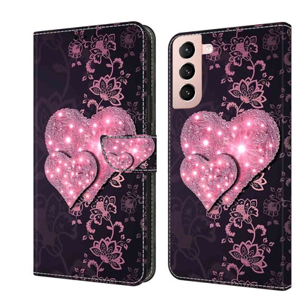 Crystal 3D Shockproof Protective Leather Phone Case, For Samsung Galaxy S21