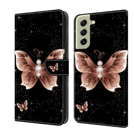 Crystal 3D Shockproof Protective Leather Phone Case, For Samsung Galaxy S21 FE 5G