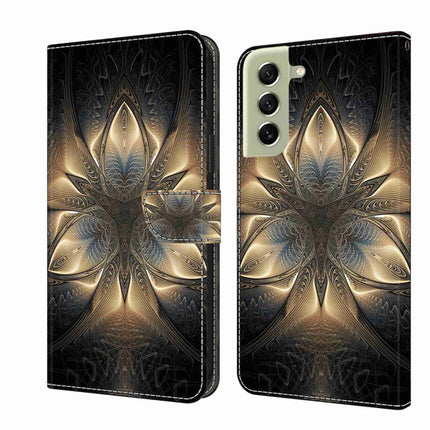 Crystal 3D Shockproof Protective Leather Phone Case, For Samsung Galaxy S21 FE 5G