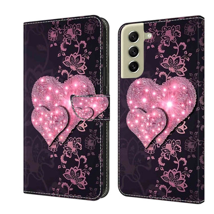 Crystal 3D Shockproof Protective Leather Phone Case, For Samsung Galaxy S21 FE 5G