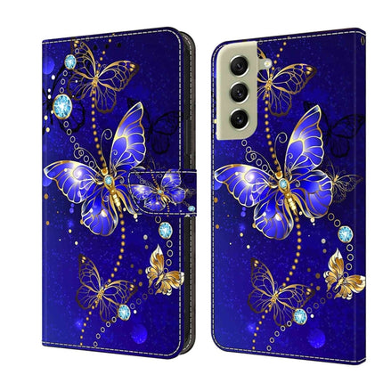 Crystal 3D Shockproof Protective Leather Phone Case, For Samsung Galaxy S21 FE 5G