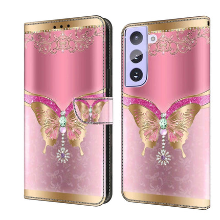 Crystal 3D Shockproof Protective Leather Phone Case, For Samsung Galaxy S21+