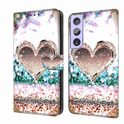 Crystal 3D Shockproof Protective Leather Phone Case, For Samsung Galaxy S21+