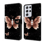 For Samsung Galaxy S21 Ultra / Pink Diamond Butterfly