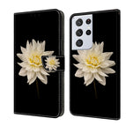 For Samsung Galaxy S21 Ultra / White Flower