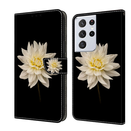 Crystal 3D Shockproof Protective Leather Phone Case, For Samsung Galaxy S21 Ultra