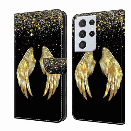 Crystal 3D Shockproof Protective Leather Phone Case, For Samsung Galaxy S21 Ultra
