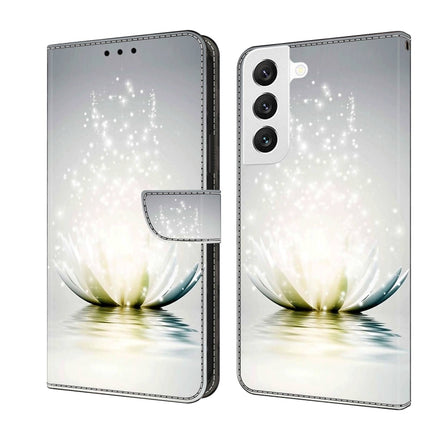 Crystal 3D Shockproof Protective Leather Phone Case, For Samsung Galaxy S22
