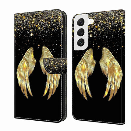 Crystal 3D Shockproof Protective Leather Phone Case, For Samsung Galaxy S22