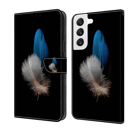 Crystal 3D Shockproof Protective Leather Phone Case, For Samsung Galaxy S22