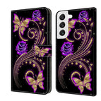 For Samsung Galaxy S22 / Purple Flower Butterfly
