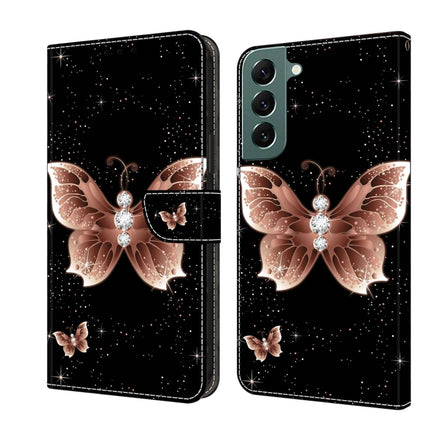 Crystal 3D Shockproof Protective Leather Phone Case, For Samsung Galaxy S22+