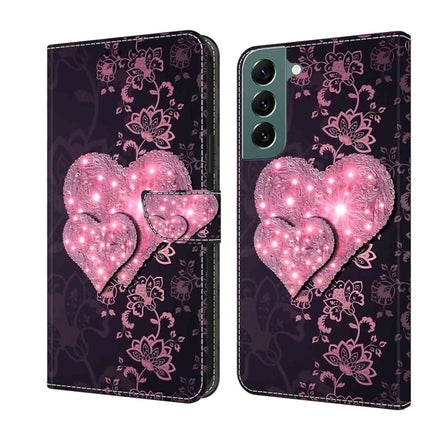 Crystal 3D Shockproof Protective Leather Phone Case, For Samsung Galaxy S22+