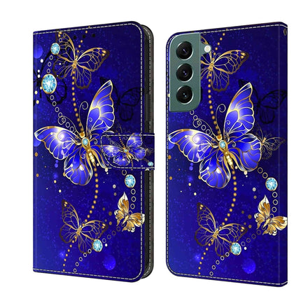 Crystal 3D Shockproof Protective Leather Phone Case, For Samsung Galaxy S22+