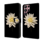 For Samsung Galaxy S22 Ultra / White Flower