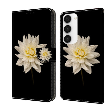 Crystal 3D Shockproof Protective Leather Phone Case, For Samsung Galaxy S23