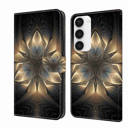Crystal 3D Shockproof Protective Leather Phone Case, For Samsung Galaxy S23