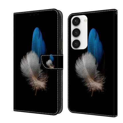 Crystal 3D Shockproof Protective Leather Phone Case, For Samsung Galaxy S23