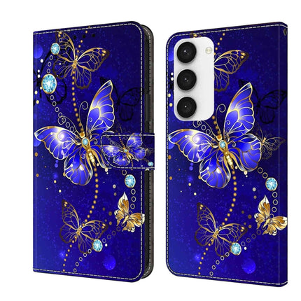 Crystal 3D Shockproof Protective Leather Phone Case, For Samsung Galaxy S23