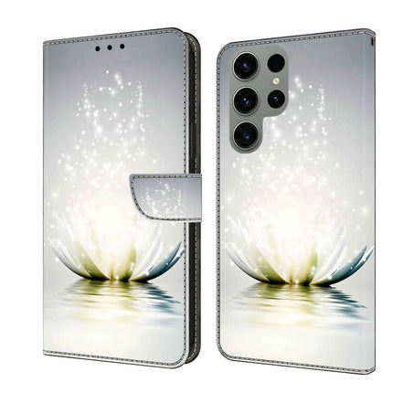 Crystal 3D Shockproof Protective Leather Phone Case, For Samsung Galaxy S23 Ultra