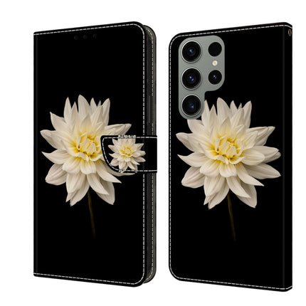 Crystal 3D Shockproof Protective Leather Phone Case, For Samsung Galaxy S23 Ultra
