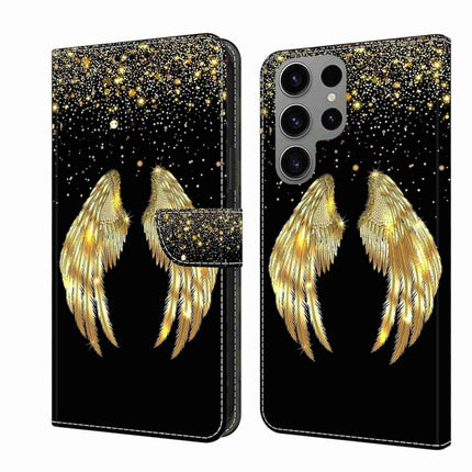 Crystal 3D Shockproof Protective Leather Phone Case, For Samsung Galaxy S23 Ultra