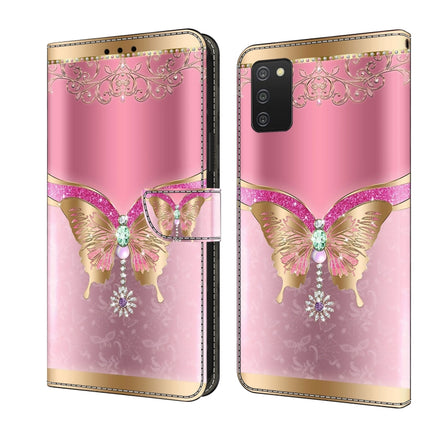 Crystal 3D Shockproof Protective Leather Phone Case, For Samsung Galaxy A03s