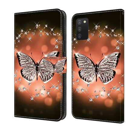 Crystal 3D Shockproof Protective Leather Phone Case, For Samsung Galaxy A03s