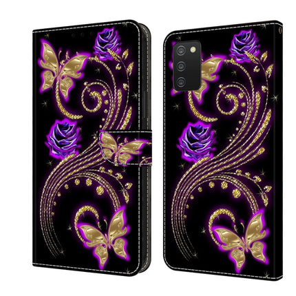 Crystal 3D Shockproof Protective Leather Phone Case, For Samsung Galaxy A03s