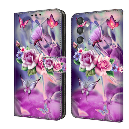 Crystal 3D Shockproof Protective Leather Phone Case, For Samsung Galaxy A24