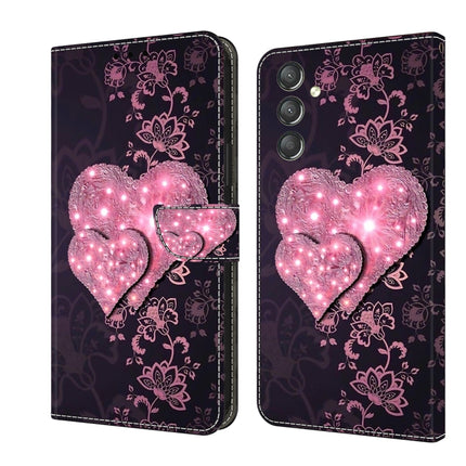 Crystal 3D Shockproof Protective Leather Phone Case, For Samsung Galaxy A24