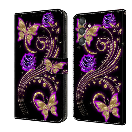 Crystal 3D Shockproof Protective Leather Phone Case, For Samsung Galaxy A24