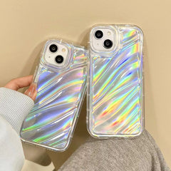 TPU-Telefonhülle mit Laser-Paillettenwellen, für iPhone 12, für iPhone 12 Pro Max, für iPhone 12 Pro, für iPhone 11 Pro Max, für iPhone 11, für iPhone 11 Pro, für iPhone X / XS, für iPhone XR