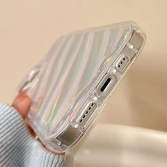 TPU-Telefonhülle mit Laser-Paillettenwellen, für iPhone 12, für iPhone 12 Pro Max, für iPhone 12 Pro, für iPhone 11 Pro Max, für iPhone 11, für iPhone 11 Pro, für iPhone X / XS, für iPhone XR