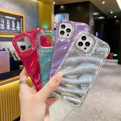 Laser Sequin Waves TPU Phone Case, For iPhone 14 Plus, For iPhone 14, For iPhone 14 Pro, For iPhone 14 Pro Max, For iPhone SE 2022 /2020 / 8 / 7, For iPhone 13 Pro Max, For iPhone 13 Pro, For iPhone 13