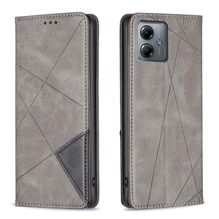 Rhombus Texture Magnetic Leather Phone Case, For Motorola Edge 40 Neo, For Motorola Moto G14 4G, For Motorola Edge 40