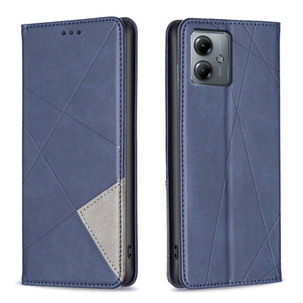 Rhombus Texture Magnetic Leather Phone Case, For Motorola Edge 40 Neo, For Motorola Moto G14 4G, For Motorola Edge 40