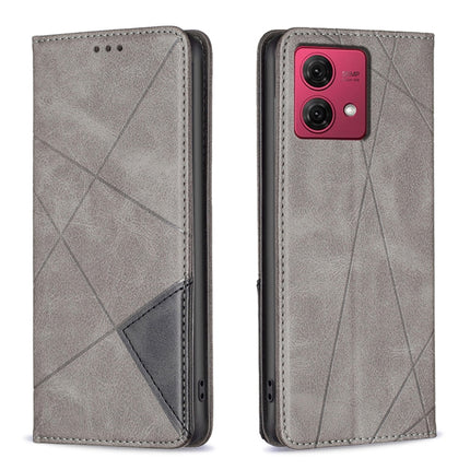 Rhombus Texture Magnetic Leather Phone Case, For Motorola Moto G24 / E14 / G04, For Motorola Moto G34 5G, For Motorola Moto G84 5G, For Motorola Moto G54 5G EU Edition